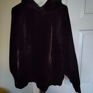 Women's Black Fuzzy Hoodie